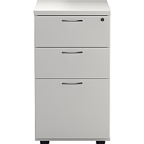 Office Essentials Wooden Desk High Pedestals - Office Storage