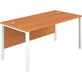 Quantum Shallow Goalpost Leg Rectangular Office Desks - Office Desks
