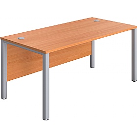 Quantum Shallow Goalpost Leg Rectangular Office Desks - Office Desks