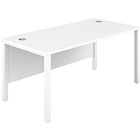 Quantum Shallow Goalpost Leg Rectangular Office Desks - Office Desks