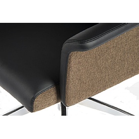 Elegance Medium Back Executive Faux Leather Office