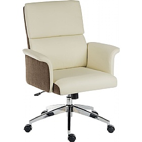 Elegance Medium Back Executive Faux Leather Office