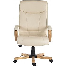Knightsbridge Cream Executive Bonded Leather Offic
