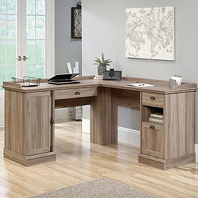 Barrister L-Shaped Home Office Corner Desk