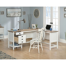 Shaker Style L-Shaped Home Office Desk