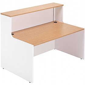 Welcome Two-Tone Reception Desks - Reception Area