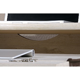 Chalked Wood Home Office Desk