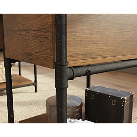 Iron Foundry Double Pedestal Home Office Desk