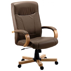 Richmond Brown Executive Bonded Leather Office Chair