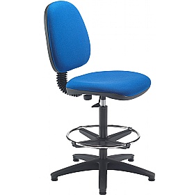 Zoom Medium Back Adjustable Draughtsman Chairs - Office Chairs