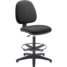 Zoom Medium Back Adjustable Draughtsman Chairs - Office Chairs
