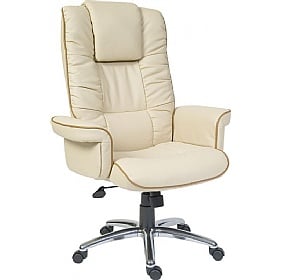 Windsor Cream Executive Bonded Leather Office Chair