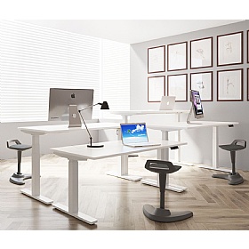 Air Shallow Electric Height Adjustable Office Desks - Office Desks