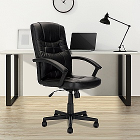 Darwin High Back Bonded Leather Executive Office C