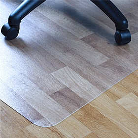 Cleartex Advantagemat Rectangular PVC Chair Mat for Hard Floors - Office Accessories