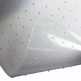 Cleartex Ultimat Polycarbonate Rectangular Chair Mat for Low and Medium Pile Carpets - Office Accessories
