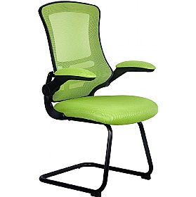 Luna Medium Back Mesh Cantilever Visitor Chairs