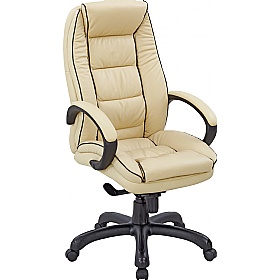 Truro High Back Leather Faced Executive Office Cha