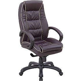 Truro High Back Leather Faced Executive Office Cha