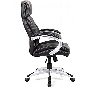 Cloud High Back Leather Faced Manager Chair
