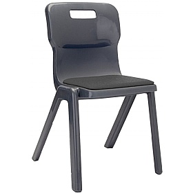 Titan One Piece School Chair With Seat Pad