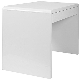 Nordic Compact High Gloss Home Office Desk - Office Desks