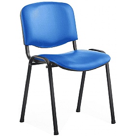 Iso Black Frame Vinyl Conference Chair