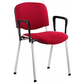 Iso Chrome Frame Conference Chair With Arms