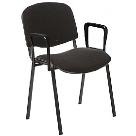Iso Black Frame Conference Chair With Arms