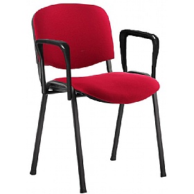 Iso Black Frame Conference Chair With Arms