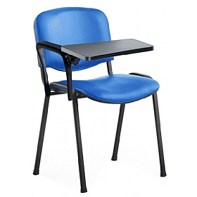 Iso Black Frame Vinyl Conference Chair With Writin