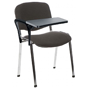 Iso Chrome Frame Conference Chair With Writing Tab