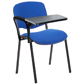 Iso Black Frame Conference Chair With Writing Tabl