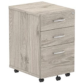 Flex Tall Under Desk Mobile Wooden Office Drawer Pedestals