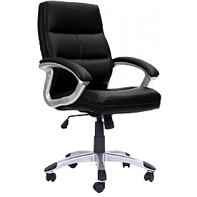 Greenwich High Back Leather Effect Executive Office Chairs
