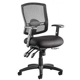 Portland 3-Lever Mesh Operator Chair