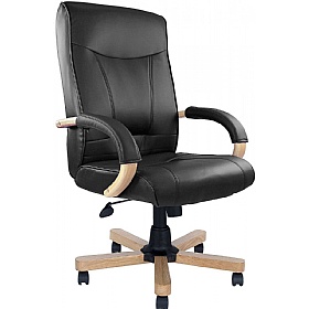 Troon High Back Leather Faced Executive Office Chairs