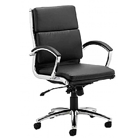 Classic Medium Back Bonded Leather Executive Office Chairs