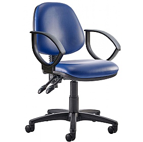 Kirby Medium Back Vinyl 2-Lever Operator Chairs