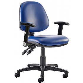 Kirby Medium Back Vinyl 3-Lever Operator Chairs
