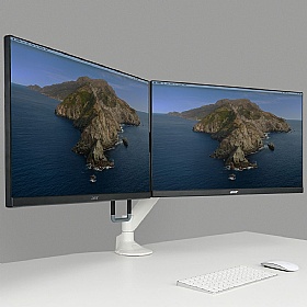 Levo Gas Lift Dual Monitor Arm