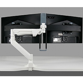 Levo Gas Lift Dual Monitor Arm - Office Accessories