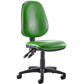 Kirby High Back Vinyl 2-Lever Operator Chair - Office Chairs