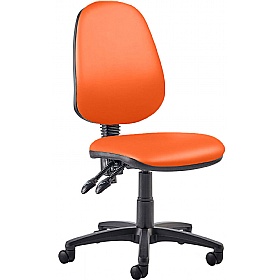Kirby High Back Vinyl 2-Lever Operator Chair - Office Chairs