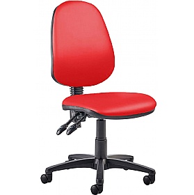 Kirby High Back Vinyl 2-Lever Operator Chair - Office Chairs