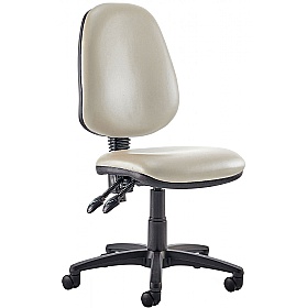 Kirby High Back Vinyl 2-Lever Operator Chair - Office Chairs