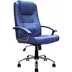 Westminister High Back Leather Faced Executive Off