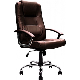 Westminister High Back Leather Faced Executive Off