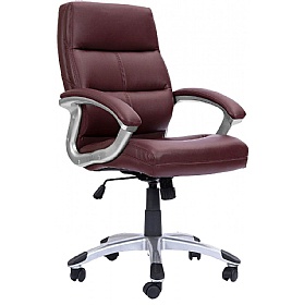 Greenwich High Back Leather Effect Executive Offic