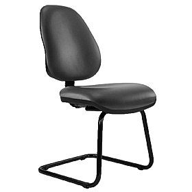 Kirby High Back Vinyl Visitor Chair